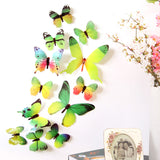 3D Butterfly Rainbow PVC Wall Sticker