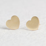 Golden Stainless Steel Cute Stud Earrings