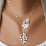 New Fashion Heartleaf Moon Necklace