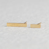 Golden Stainless Steel Cute Stud Earrings