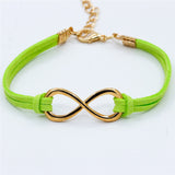 Vintage Infinity 8 Cross Leather Bracelets